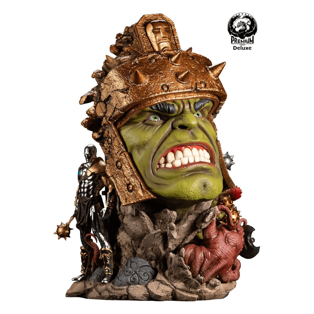 PRE ORDINE - Marvel Fine Art Bust Planet Hulk Deluxe Edition 56 cm