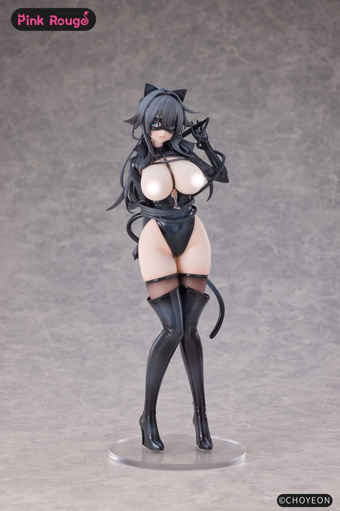 PRE ORDINE - Original Character Tmano PVC Figures 2-Pack 1/6 Cat Woman Happy-chan DX Ver. 27 cm