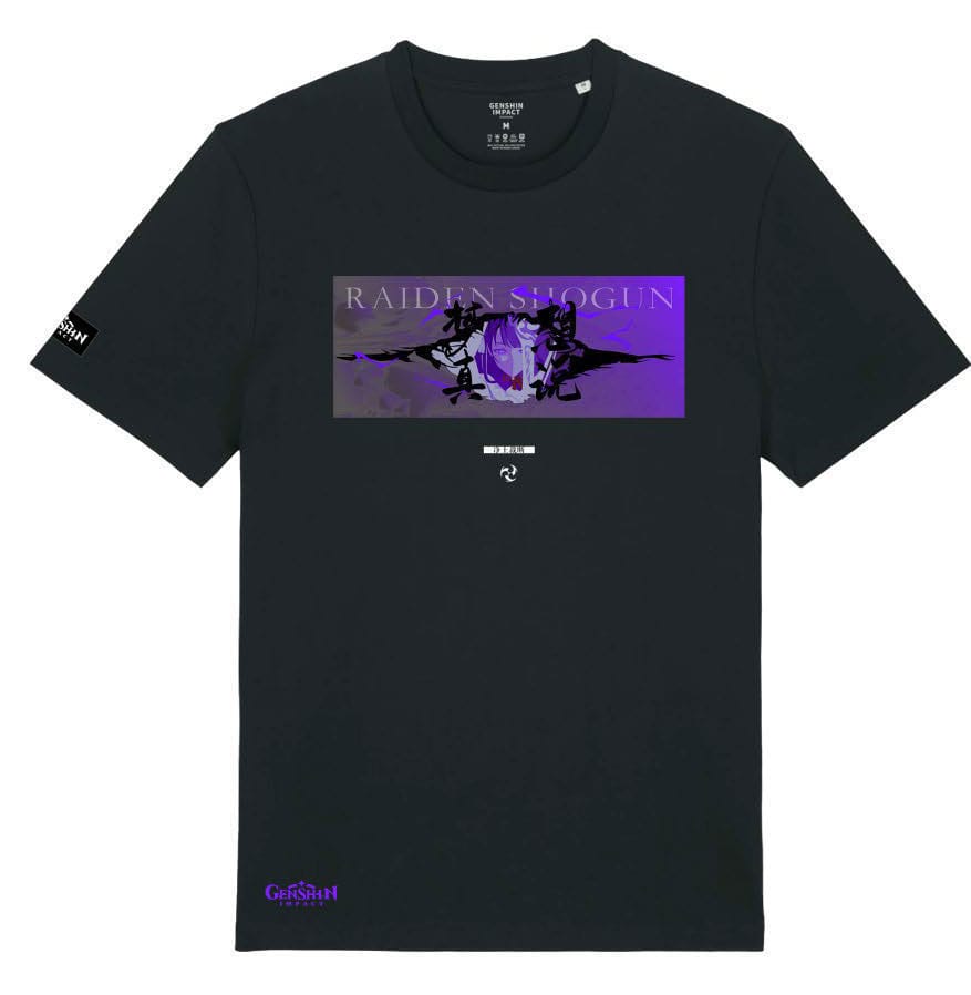 Genshin Impact T-Shirt Raiden Shogun Plane of Euthymia Size L