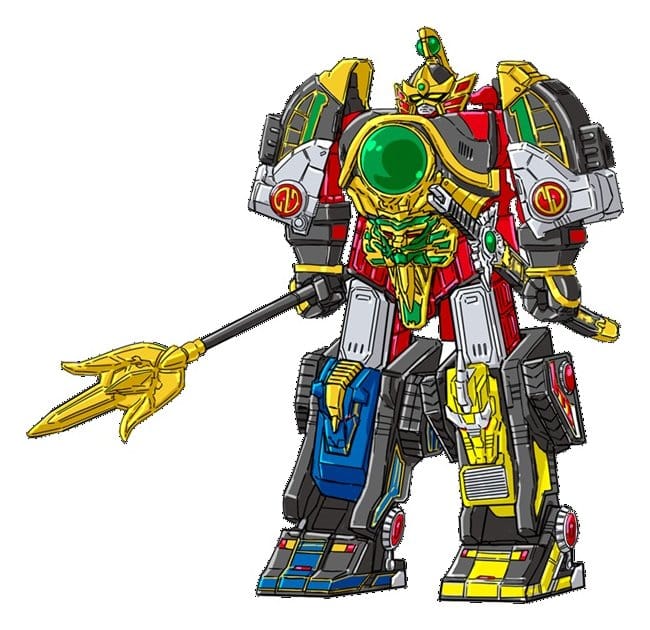 PRE ORDINE - Mighty Morphin Power Rangers Thunder Megazord with Mega Power Sword Action Figure 28 cm