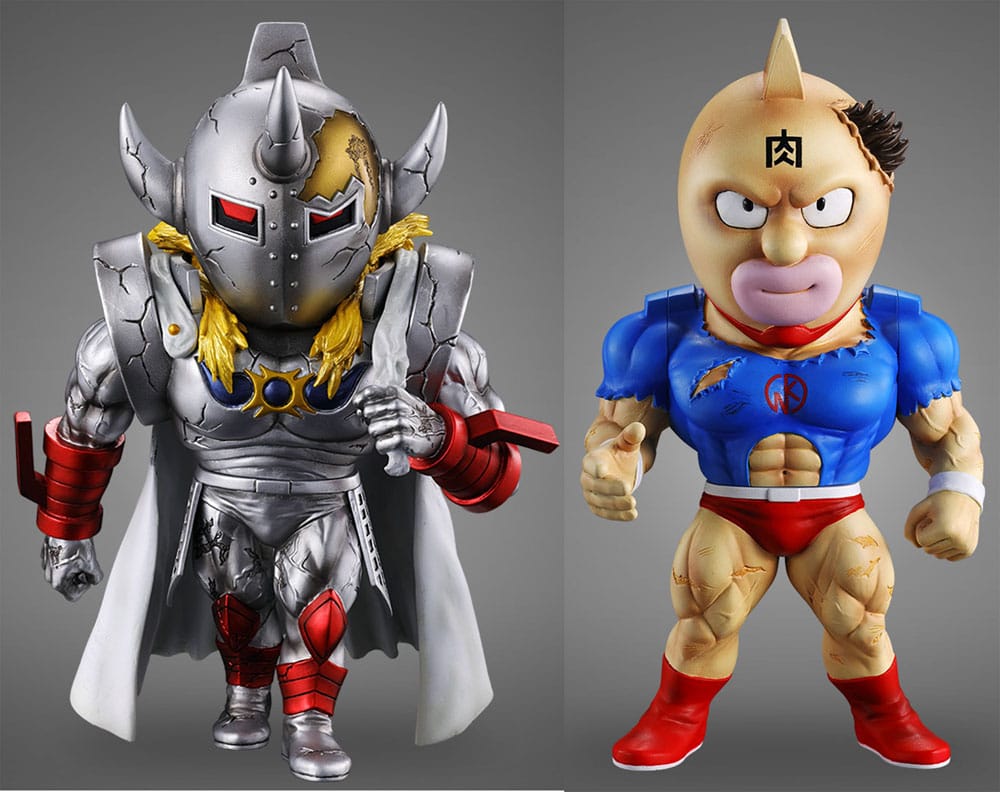 PRE ORDINE - Kinnikuman Sofvi Soft Vinyl Figure Defo Burst Muscle Kinnikuman & Goldman