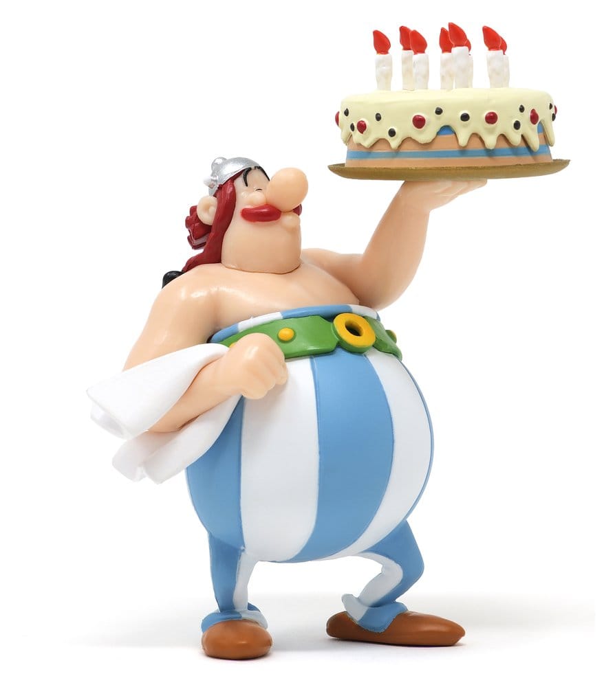 PRE ORDINE - Asterix PVC Figure Obelix Happy Birthday 8.5 cm