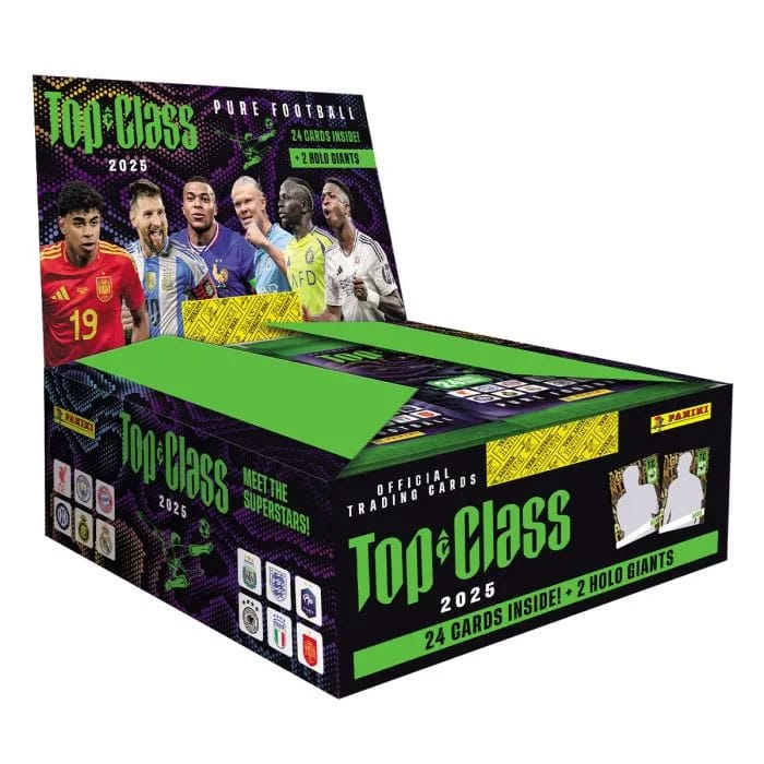 FIFA Top Class 2025 Trading Cards Fat Packs Display (10)