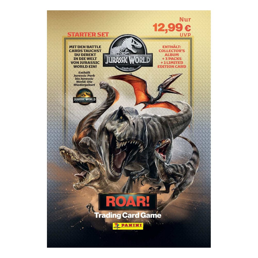 PRE ORDINE - Jurassic World Roar Trading Cards Starter Pack *German Version*