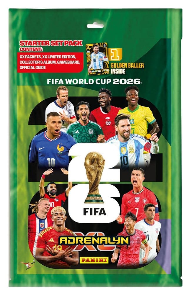 PRE ORDINE - Panini FIFA World Cup 2026 Adrenalyn XL Trading Cards Starter Pack *German Version*