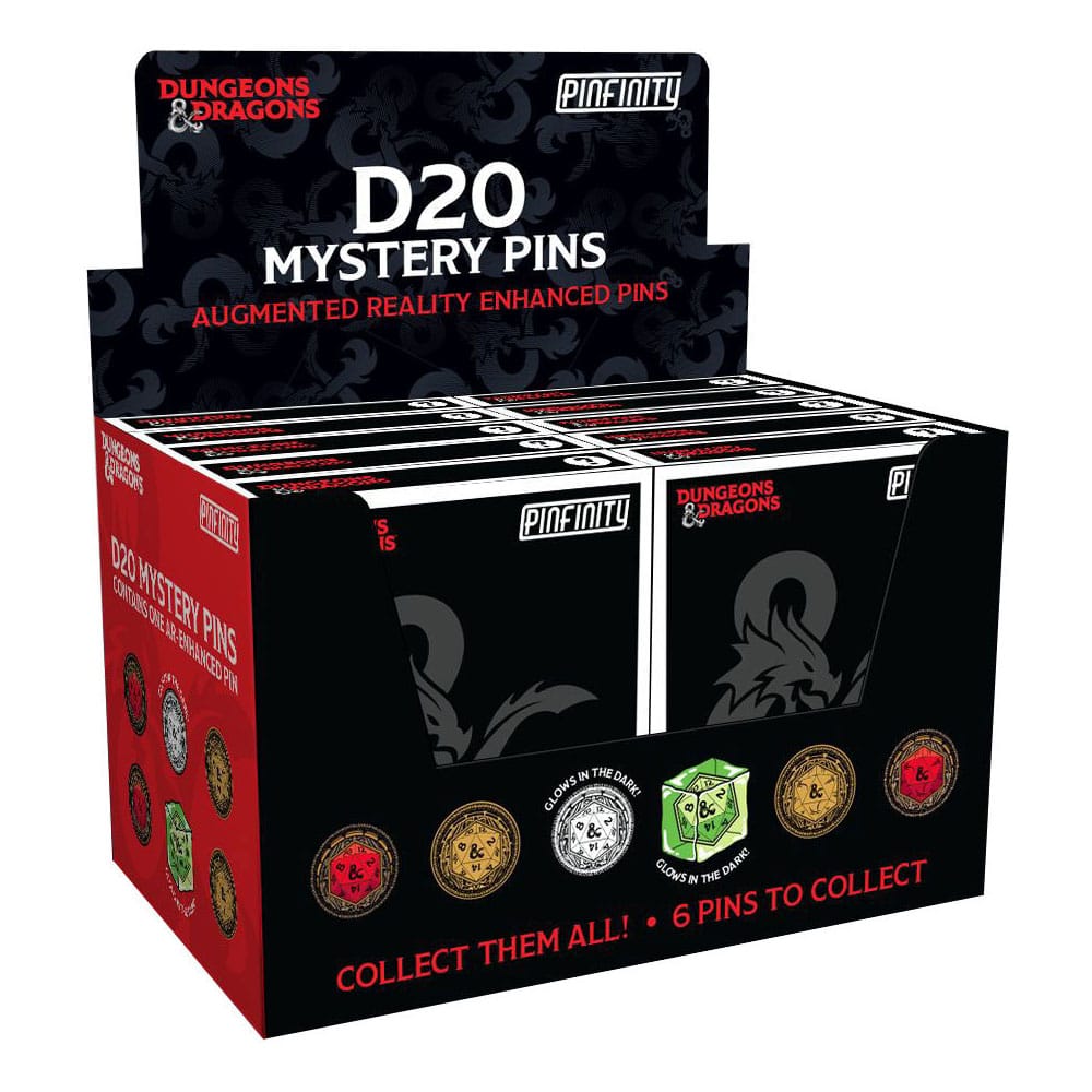PRE ORDINE - Dungeons & Dragons Pins Blind Box Mystery Mystery D20 Pins Assortment (10)