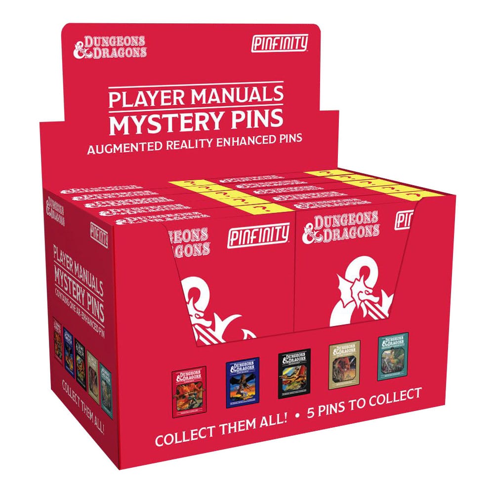 PRE ORDINE - Dungeons & Dragons Pins Blind Box Mystery Mystery Player Manuel Pins Assortment (10)