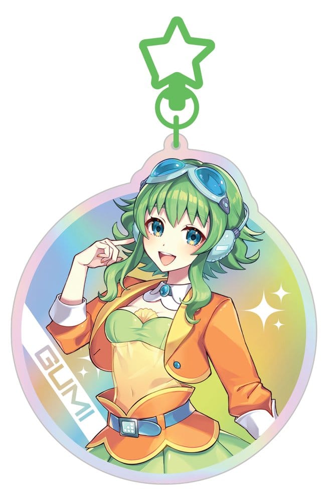PRE ORDINE - Vocaloid Megpoid Keyring Gumi SV1 Holographic