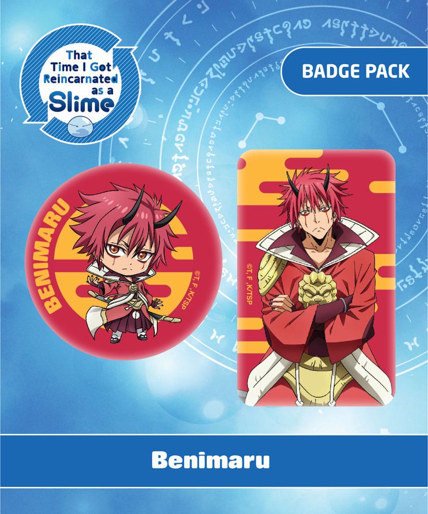 PRE ORDINE - That Time I Got Reincarnated as a Slime Pin Badges 2-Pack Benimaru