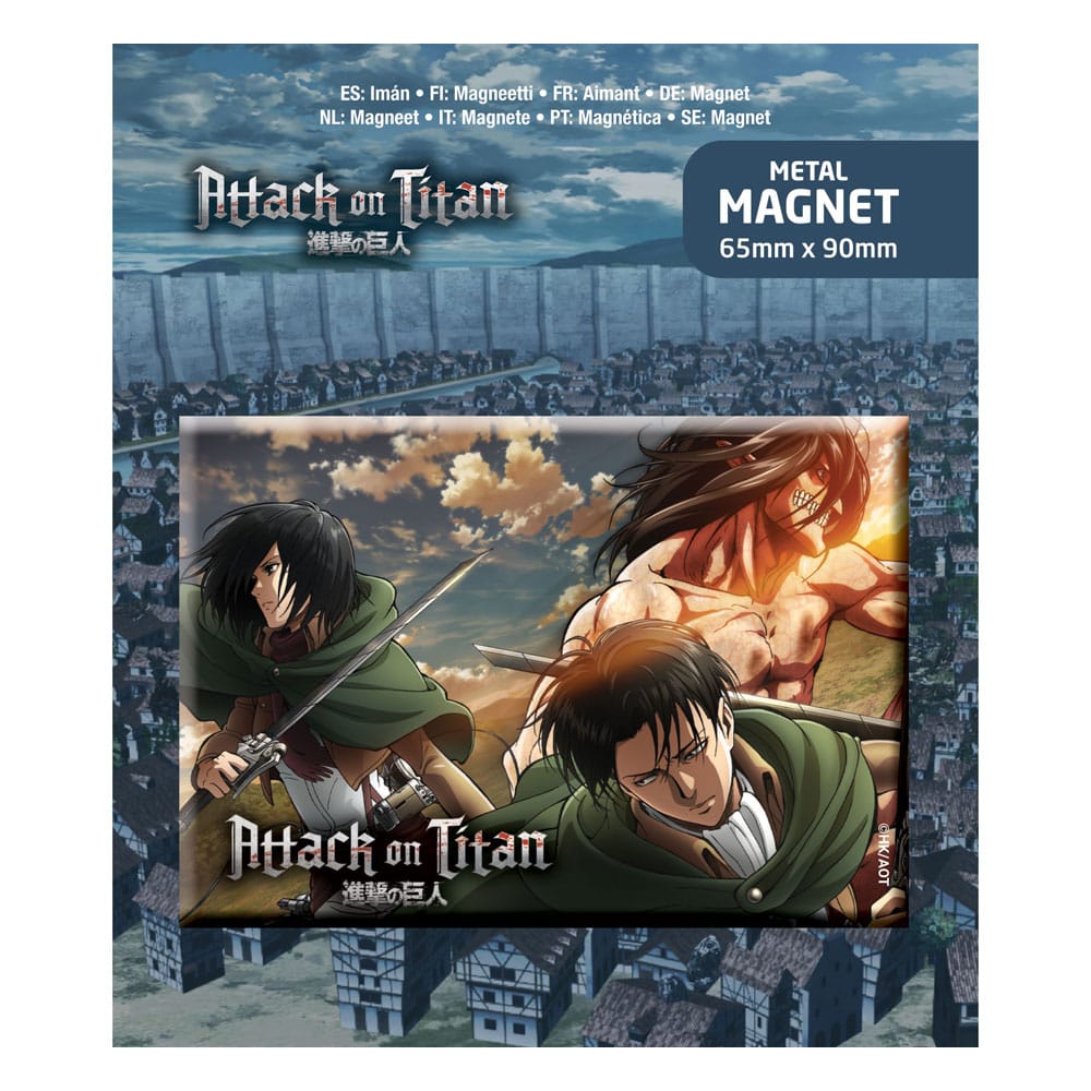 PRE ORDINE - Attack on Titan Fridge Magnet Trio