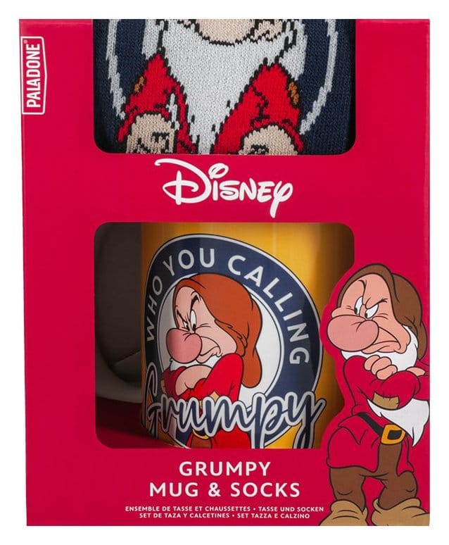 PRE ORDINE - Disney Mug & Socks Set Snow White Who You Calling Grumpy