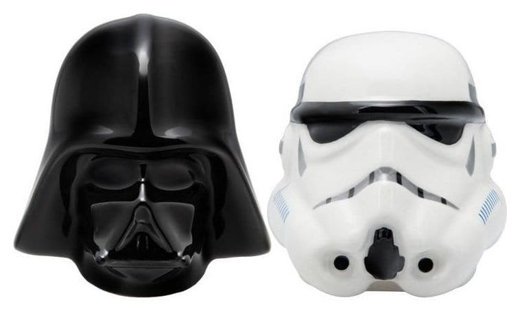 PRE ORDINE - Star Wars Salt and Pepper Shakers Darth Vader and Stormtrooper