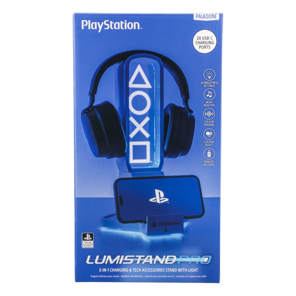 PRE ORDINE - Playstation Desk Headphone Stand with Light 30 cm