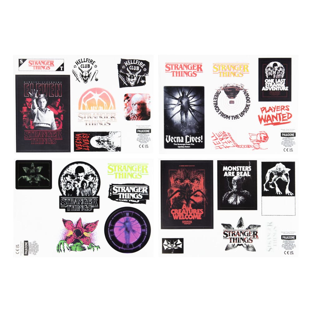 PRE ORDINE - Stranger Things 5 Gadget Decals Glow in the Dark