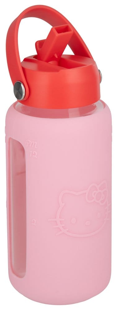 Sanrio Glass Water Bottle Hello Kitty with Sleeve