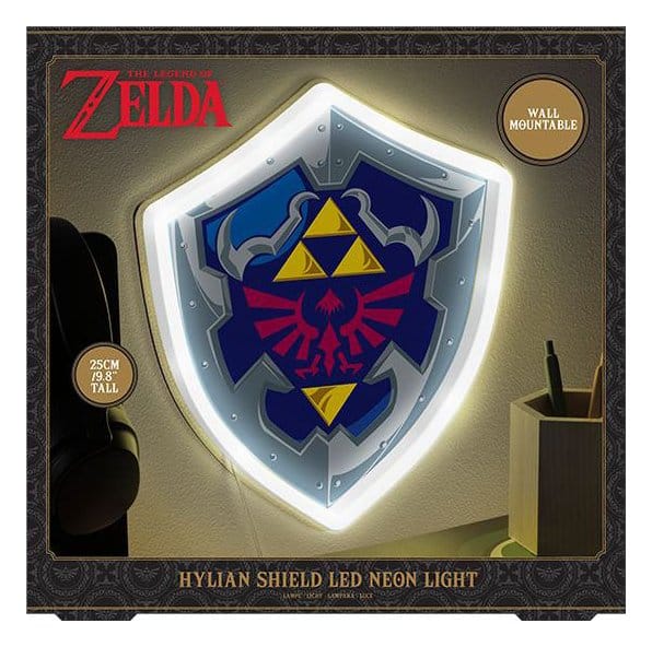 PRE ORDINE - The Legend of Zelda Wall Lamp Hylian Shield 27 x 23 cm