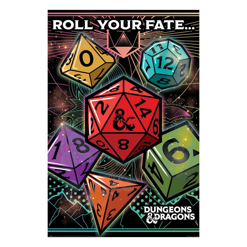 PRE ORDINE - Dungeons & Dragons Poster Pack Roll Your Fate 61 x 91 cm (4)