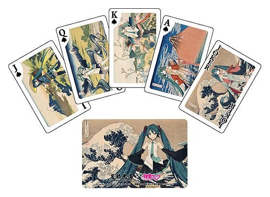 PRE ORDINE - Katsushika Hokusai x Hatsune Miku Playing Cards