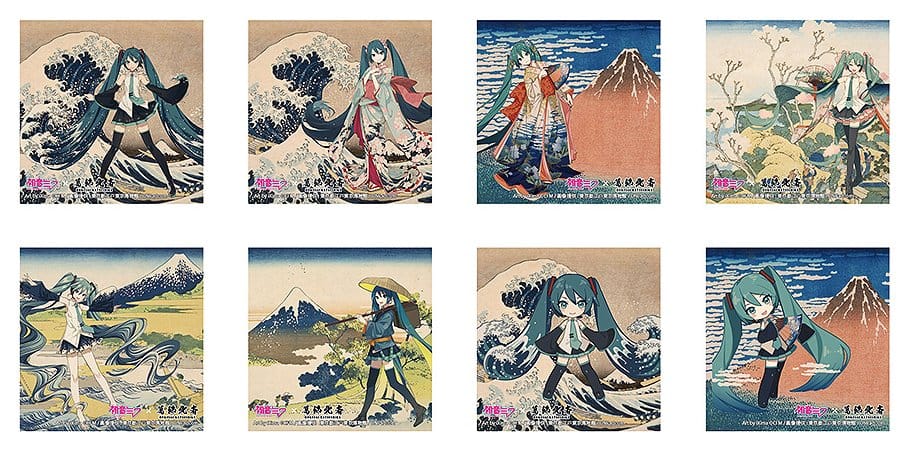PRE ORDINE - Hatsune Miku x Katsushika Hokusai iXima Sticker The Great Wave off Kanagawa (10)