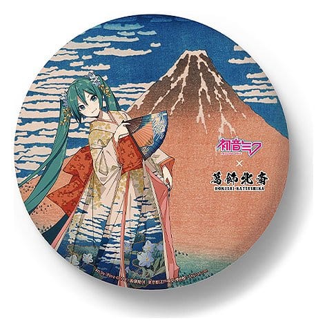 PRE ORDINE - Hatsune Miku x Katsushika Hokusai iXima Large Pinback Button Fine Wind, Clear Morning (5)
