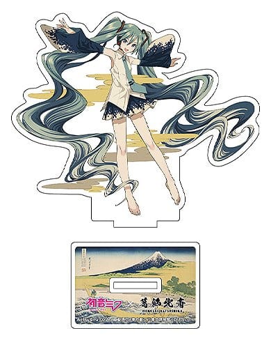 PRE ORDINE - Hatsune Miku x Katsushika Hokusai iXima Die-Cut Acrylic Stand A Sketch of Tago Bay at Ejiri on the Tokaido 10 cm (5)