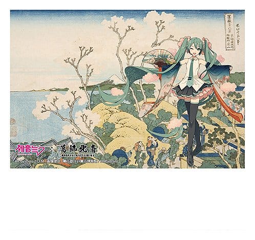 PRE ORDINE - Hatsune Miku x Katsushika Hokusai iXima Postcard Shinagawa Gotenyama on the Tokaido (10)