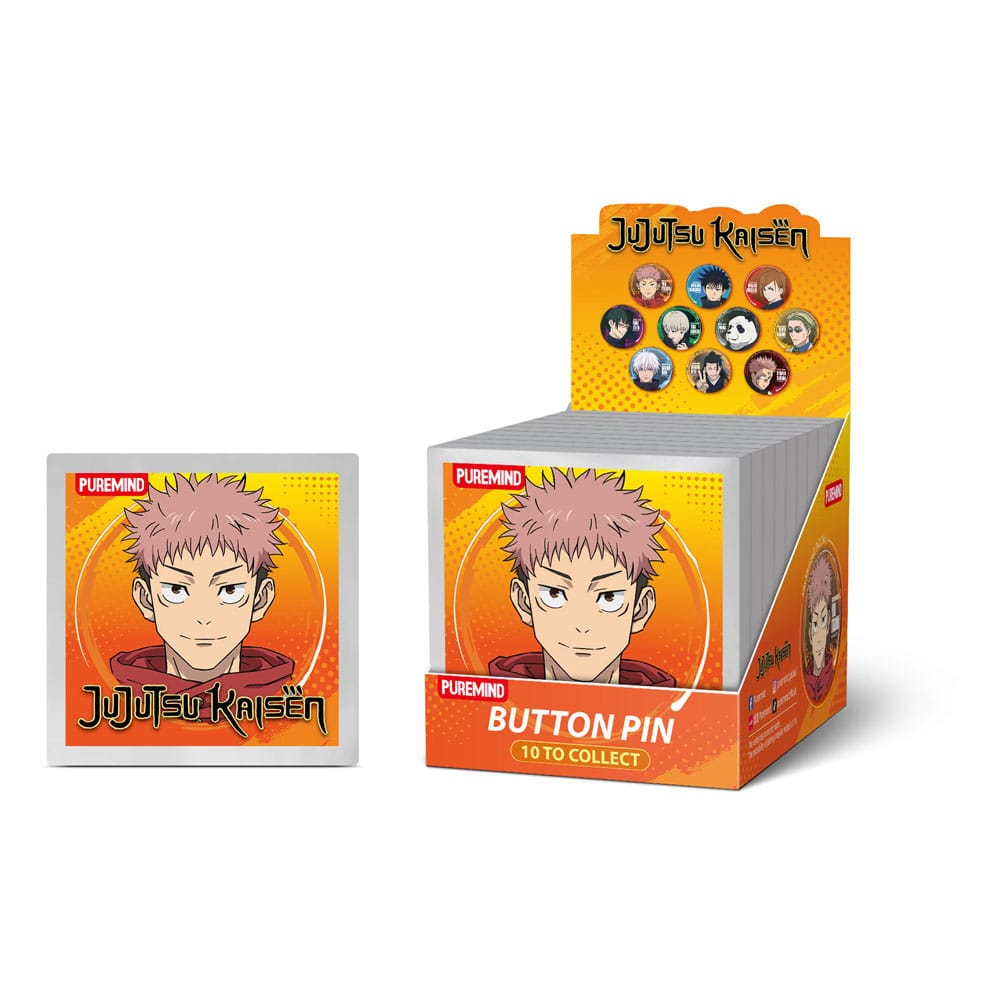 PRE ORDINE - Jujutsu Kaisen Button Pins Blind Box Display (10)
