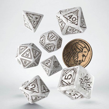 PRE ORDINE - The Witcher Dice Set Geralt The White Wolf (7)
