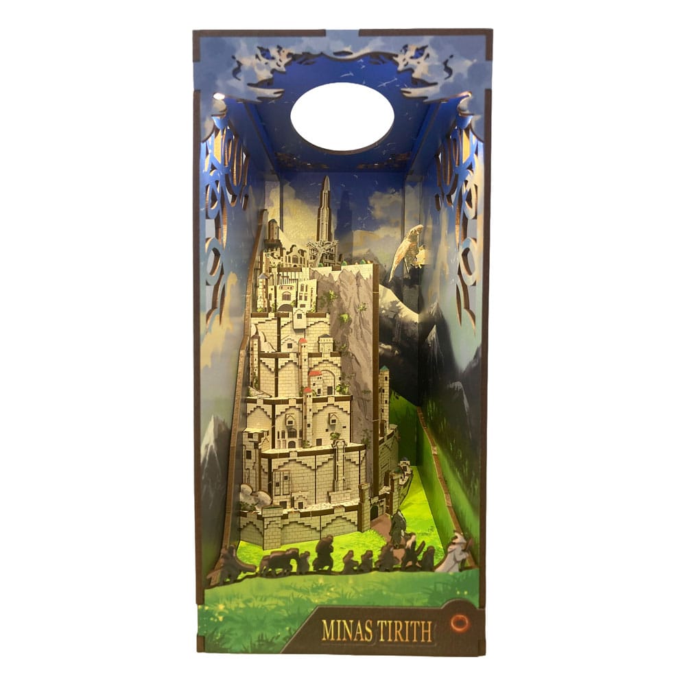 PRE ORDINE - The Lord of the Rings Tiny Adventures Book Nook Mini Diorama Minas Tirith 23 cm