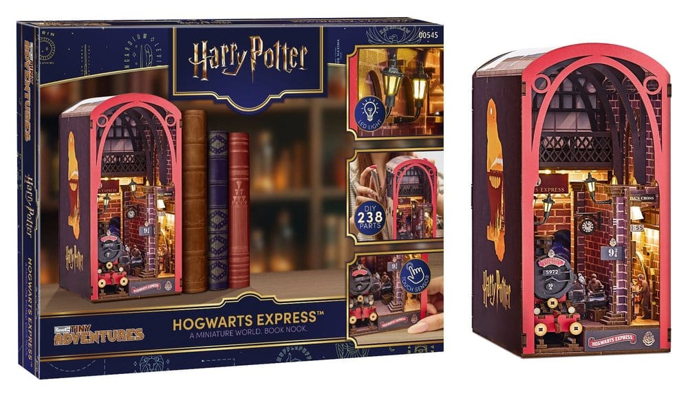 PRE ORDINE - Harry Potter Tiny Adventures Book Nook Mini Diorama Hogwarts Express 18 cm