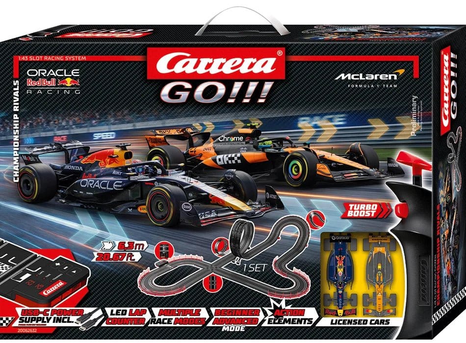 PRE ORDINE - Carrera GO!!! Slot Car Track Set Championship Rivals
