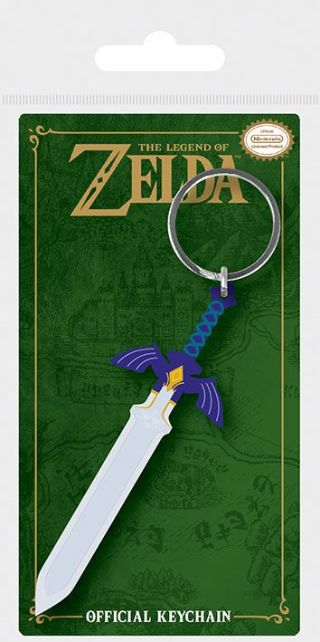 PRE ORDINE - Legend of Zelda Rubber Keychain Master Sword 6 cm