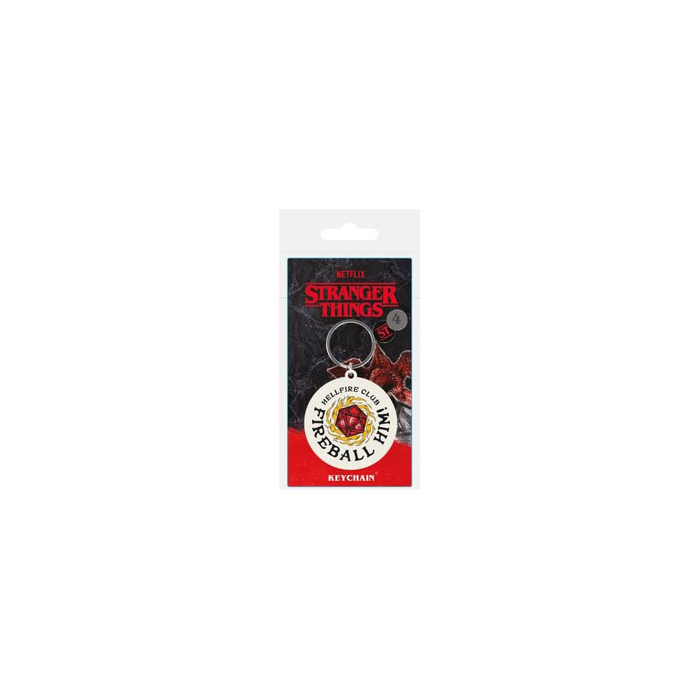 PRE ORDINE - Stranger Things 4 Rubber Keychain Fireball Him 6 cm