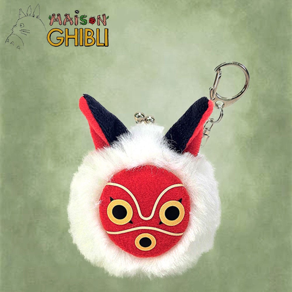 PRE ORDINE - Princess Mononoke Funwari Mini Plush Coin Purse San´s Mask