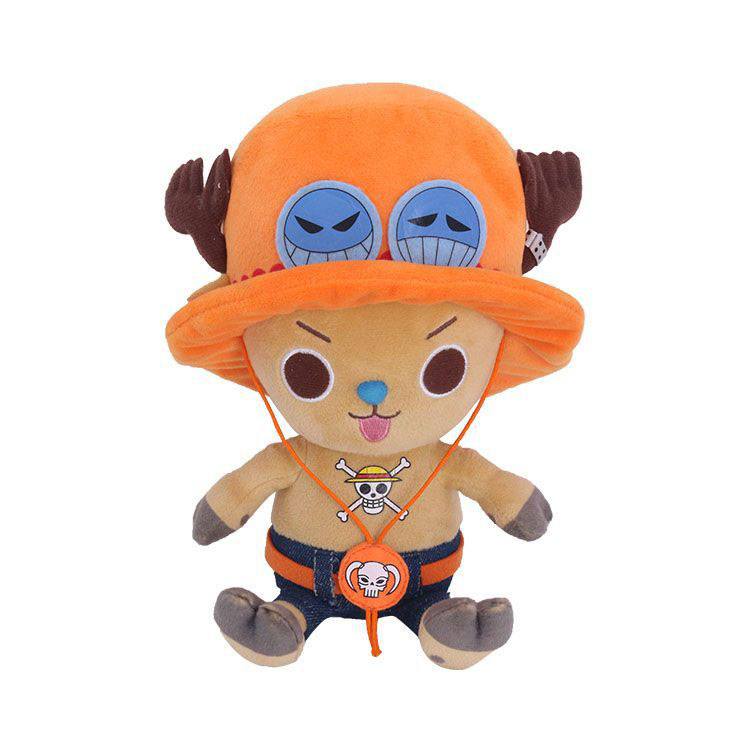 PRE ORDINE - One Piece Plush Figure Chopper x Ace 11 cm