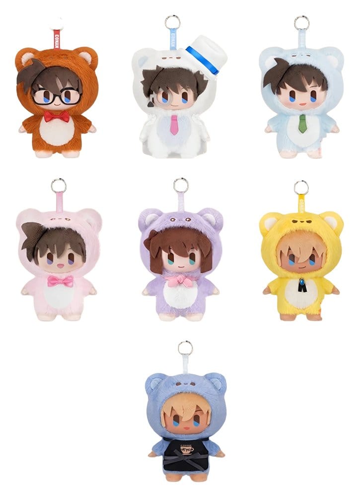 PRE ORDINE - Detective Conan / Case Closed Plush Figures Bear Detective Series Blind Box 15 cm Display (6)