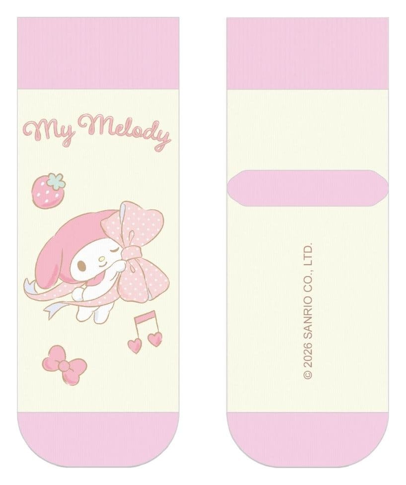 PRE ORDINE - Sanrio Socks My Melody Big Ribbon Short 36-40