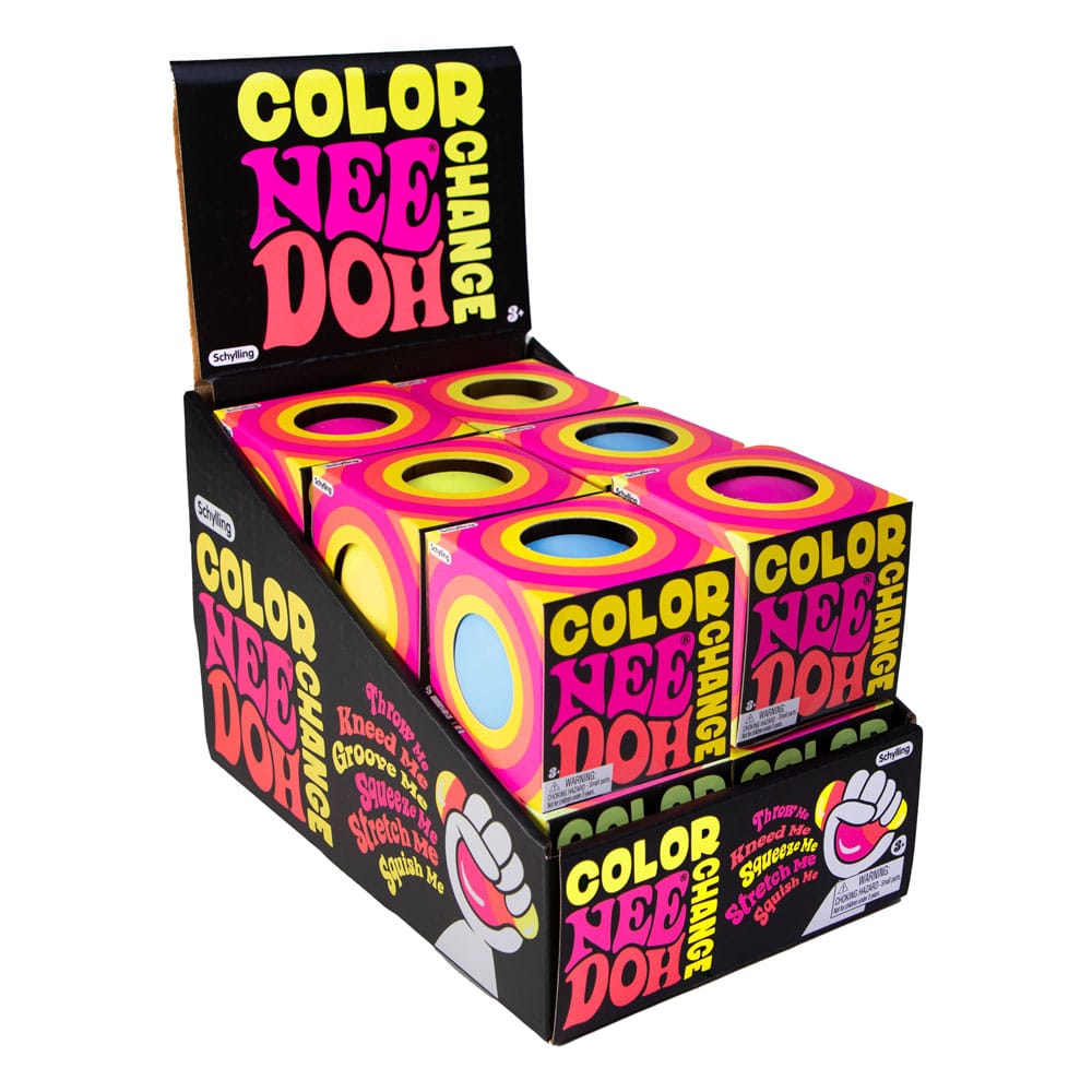 PRE ORDINE - NeeDoh Squeeze Balls 6 cm Color Changing NeeDoohs Display (12)