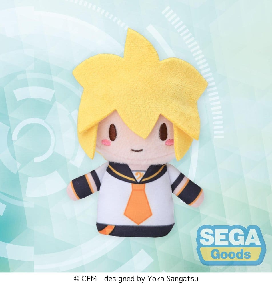 PRE ORDINE - Kagamine Rin & Len Fuwa Petit Plush Figure Kagamine Len Finger Mascot 10 cm