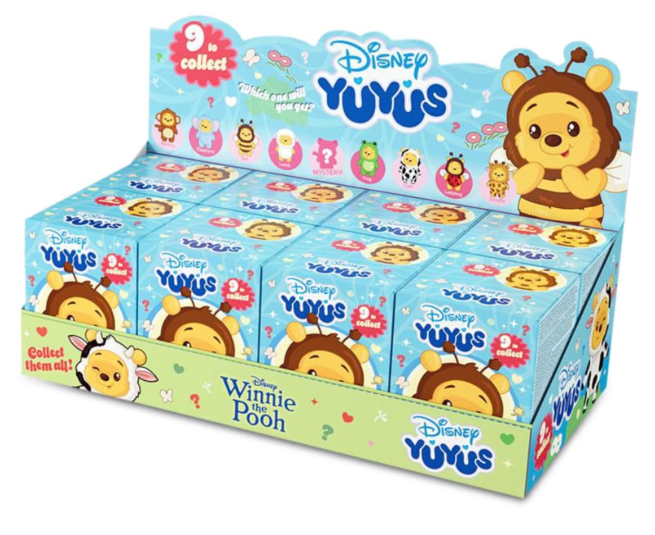 PRE ORDINE - Disney YuYus Plush Key rings Winnie the Pooh 12 cm Blindbox Display (8)