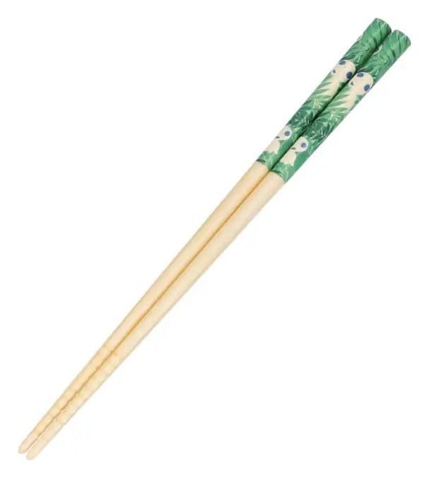 PRE ORDINE - Studio Ghibli bamboo Chopsticks sketches Princess Mononoke Kodama 21 cm