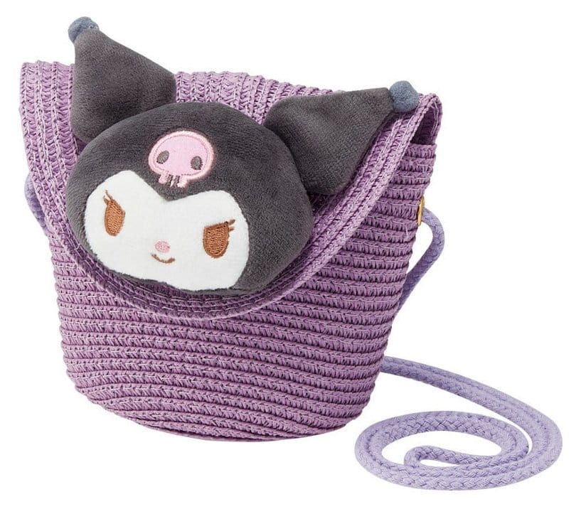 PRE ORDINE - Sanrio Shoulder Bag Kuromi Straw
