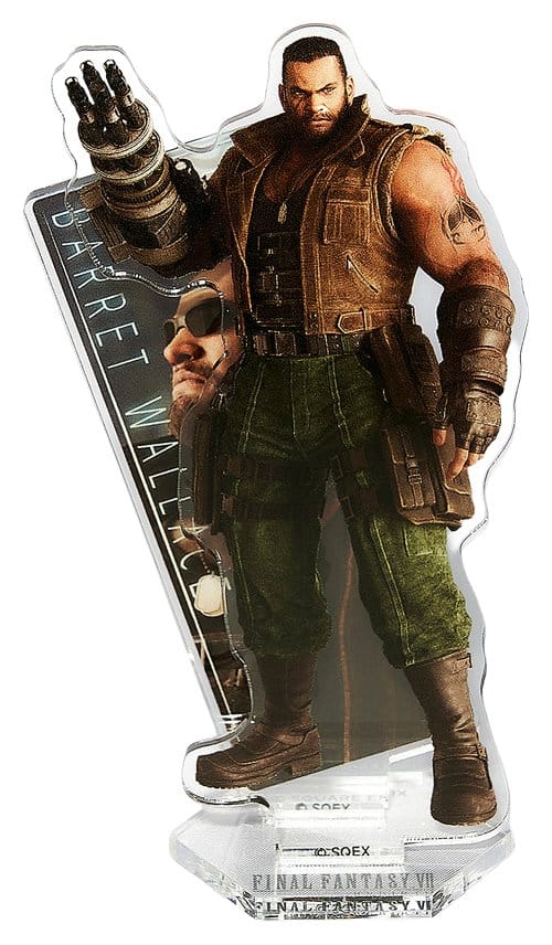 PRE ORDINE - Final Fantasy VII Rebirth Acrylic Stand Barret Wallace 10 cm