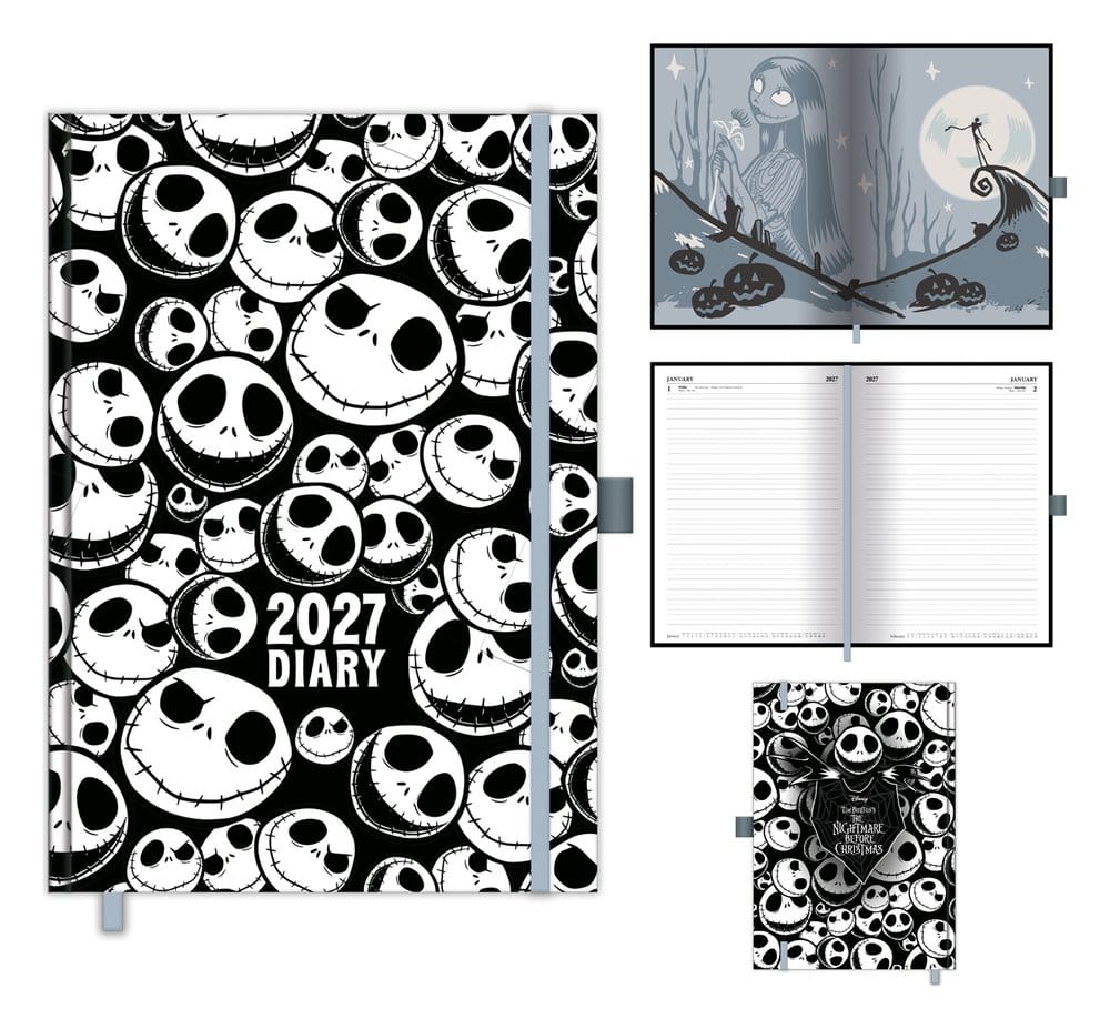 PRE ORDINE - The Nightmare Before Christmas A5 DTP Diary 2027 Skellington Avalanche