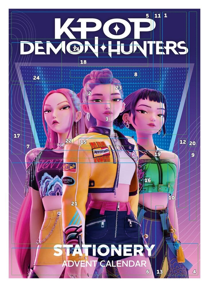 PRE ORDINE - KPop Demon Hunters (2027) Advent Calendar Display (12)