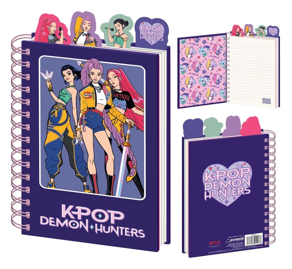 PRE ORDINE - KPop Demon Hunters Project Notebook A5 Hunter/X Display (10)