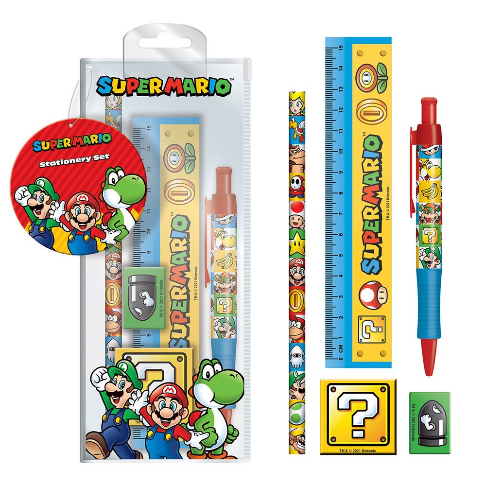 PRE ORDINE - Super Mario 5-Piece Stationery Set