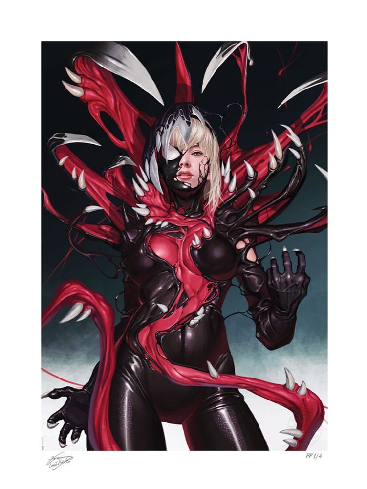 PRE ORDINE - Marvel Art Print Gwenom vs. Carnage (King in Black: Gwenom vs. Carnage #1 (2021)) 61 x 45 cm - unframed