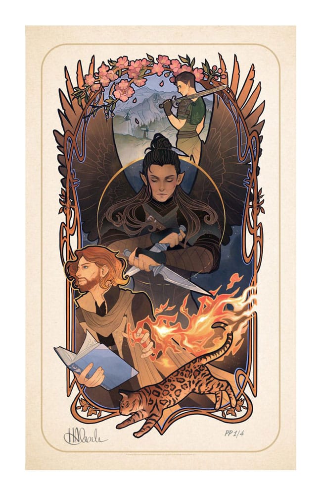 PRE ORDINE - Critical Role Art Print Liam O'Brien: 10th Anniversary Art Nouveau Illustrations 46 x 28 cm - unframed
