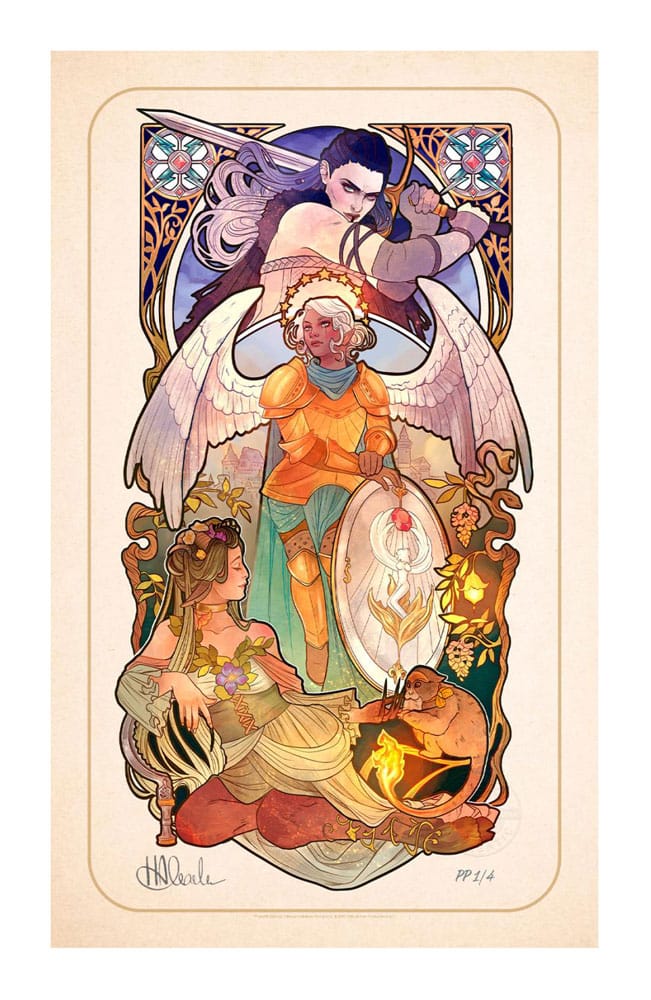 PRE ORDINE - Critical Role Art Print Ashley Johnson: 10th Anniversary Art Nouveau Illustrations 46 x 28 cm - unframed